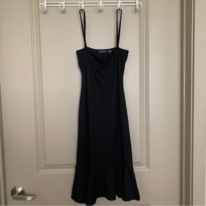 Nasty Gal Ruffle Midi Dress 0